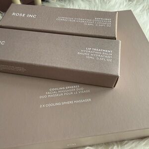 Rose Inc Cooling Spheres, Lip Treatment and Concealer